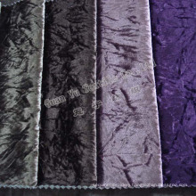 Upholstery Super Soft Velvet Sofa Fabric with Knitted Backing